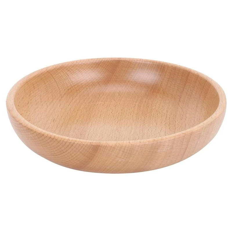 

Wooden Platters Kitchen Serving Tray,Wooden Plate Round Natural Wood Serving Tray Tea Food Dishes Water Drink Platter