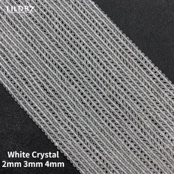 2mm 3mm 4mm Natural Stone High Quality White Crystal Faceted Beads for Jewelry Making DIY Necklace And Bracelet Accessories