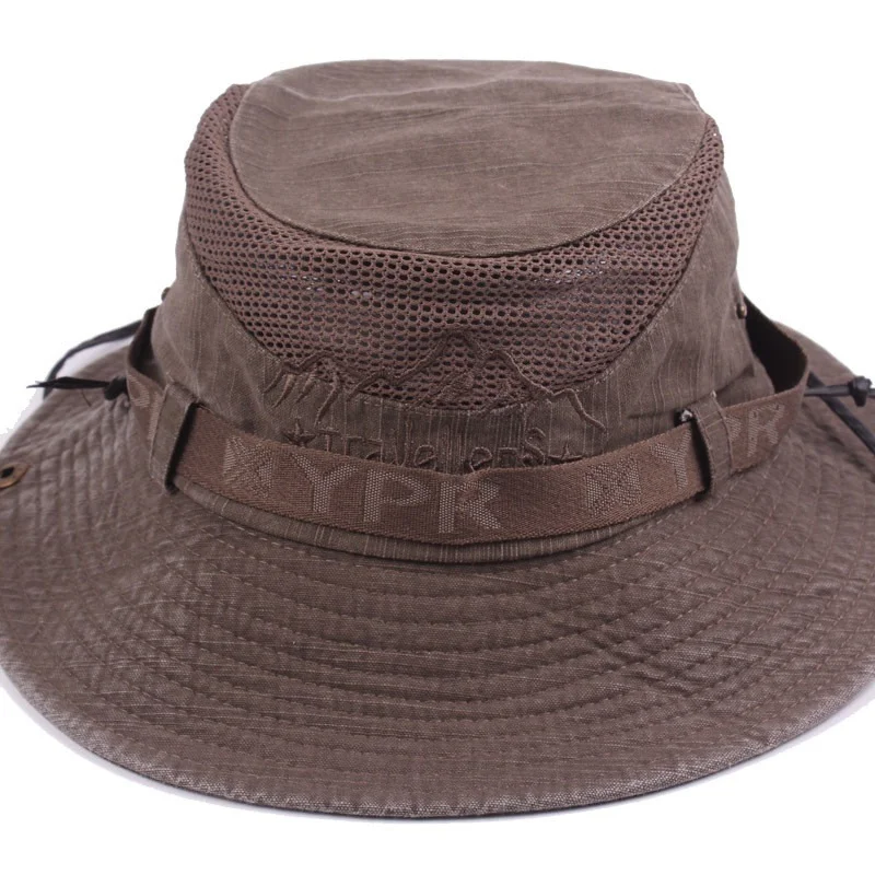 Casquette d'été en maille respirante pour hommes et femmes, chapeau rétro, 100% coton, chapeau E27, ander, pêche dans la jungle, nouveauté, casquette de plage pour papa