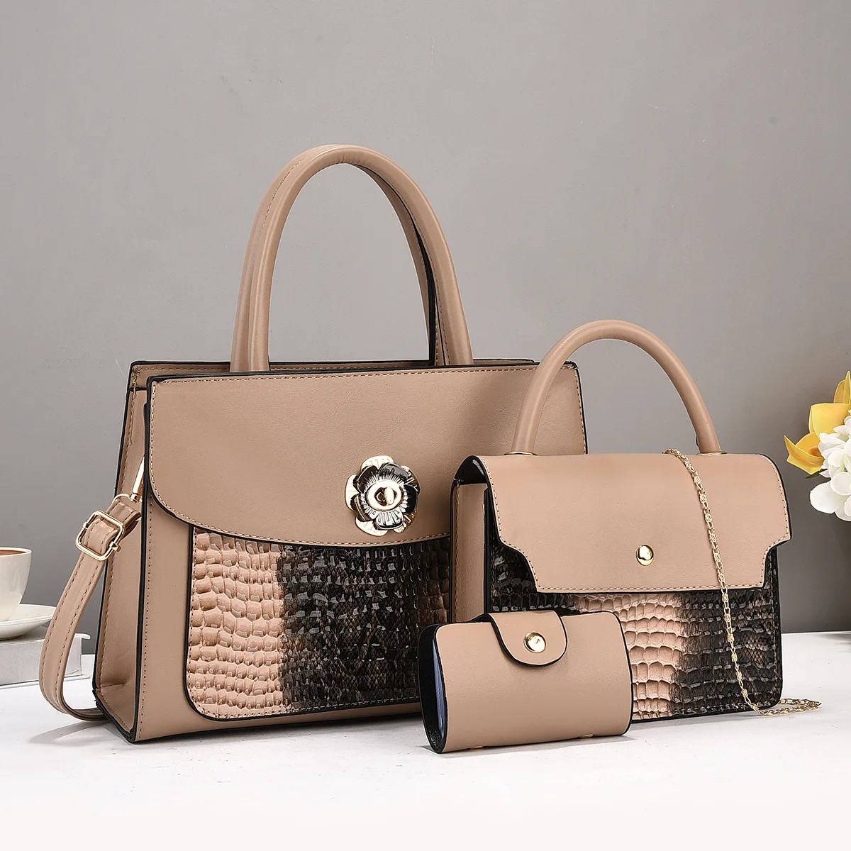 

Versatile Spring 2025 Women's Handbag Fashionable Shoulder Crossbody Bag Handheld Bag Popular Home Style PU Material Daily Use