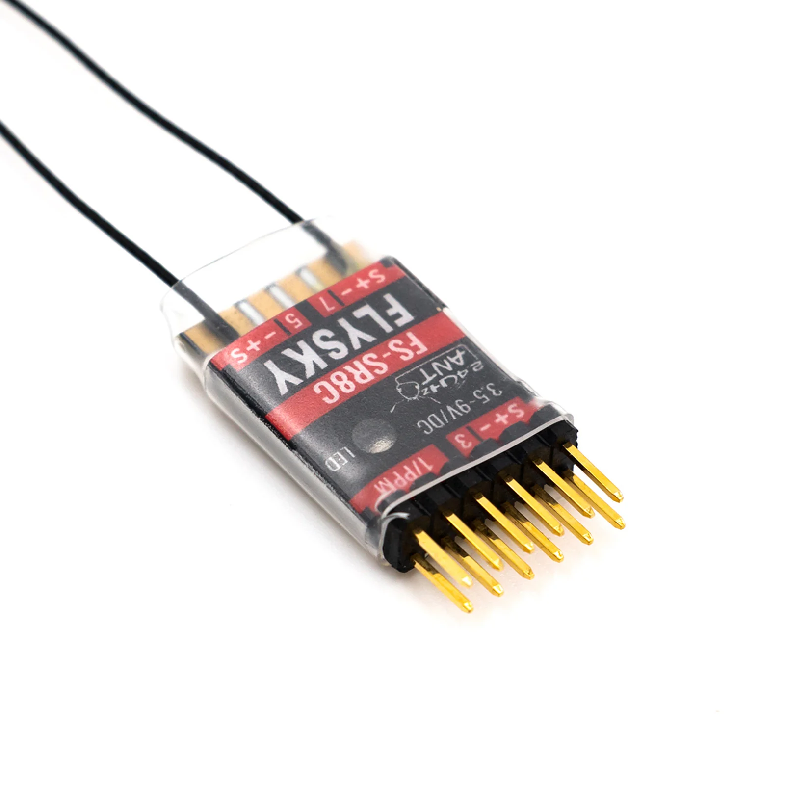 FLYSKY FS-SR8C Récepteur 8 Canaux 2.4G Récepteur avec touristes Antenne pour Télécommande Partners Wing foetal ders Robot Modèle Jouet