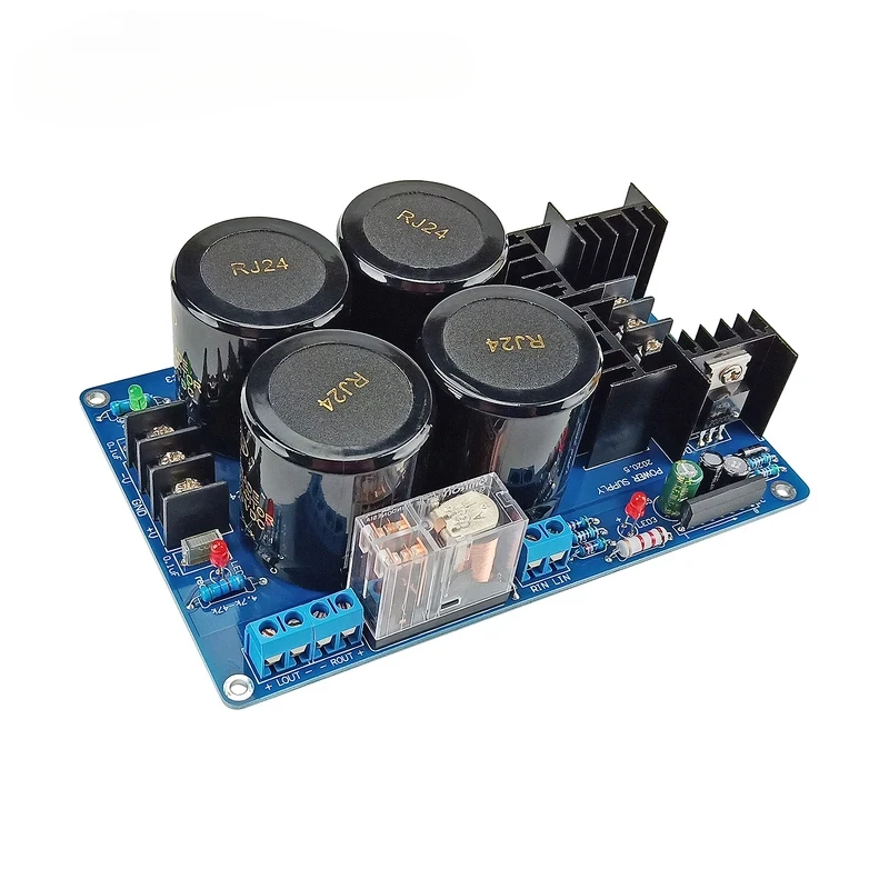 For Repair Use Amplifier Power Supply Replacement Board 40A Schottky Rectifier Filter Dual Power Board With UPC1237 Speaker Prot