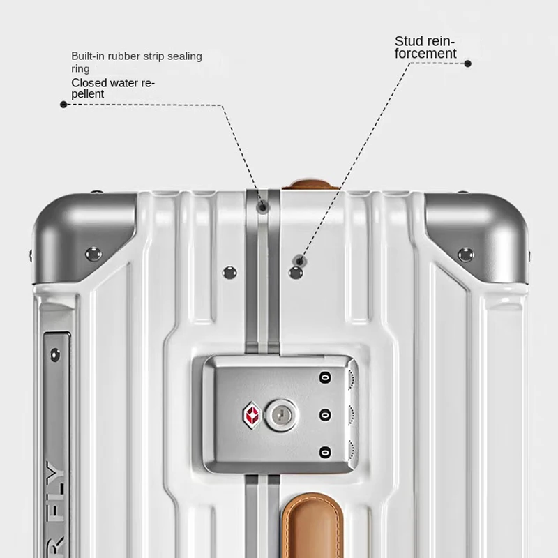 18 "20" 24 "26" 28 Inch Reiskoffer Aluminium Frame PC Trolley Case Met wielen Handbagage Boarding Box Rolling Bagage