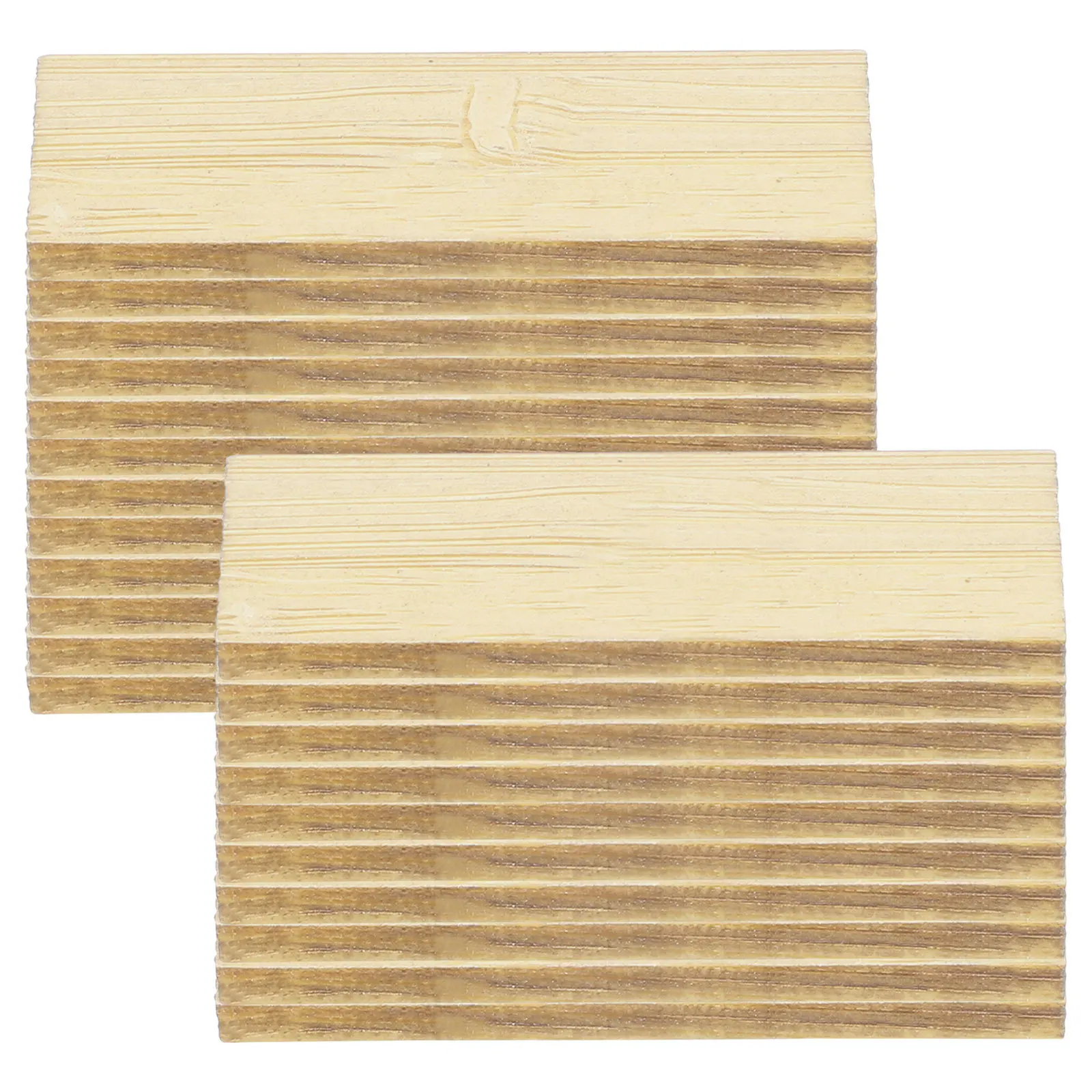 48 pièces d'accessoires miniatures pour maison de poupée, planchers en bois à grain réaliste, bricolage, assemblage facile pour la décoration de maison miniature, plancher de maison de poupée