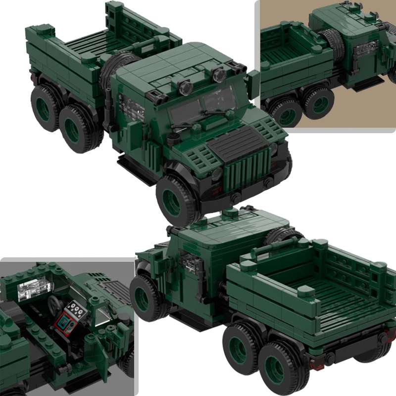 

MOC Modern Special Force Armored Car Building Blocks Ukraine Army Soldier Vehicle Pickup Truck Mini Model Bricks Toys Gifts