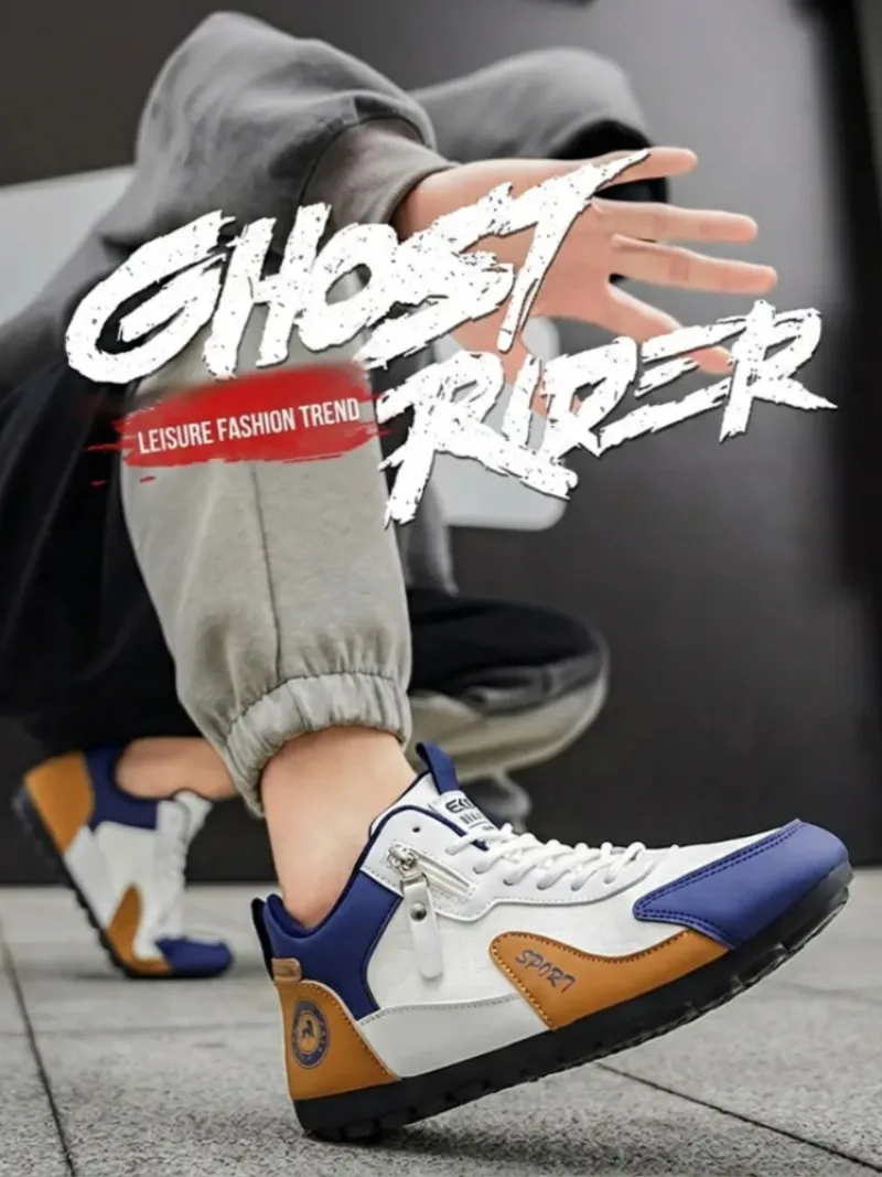 

Новые весенние мужские повседневные кроссовки, модные водонепроницаемые кожаные спортивные кроссовки в стиле Agua с мягкой подошвой