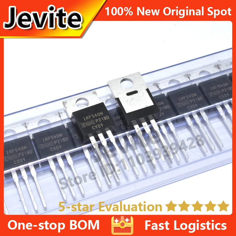 

Jevite 100% New Original electronics Controller 1-5 units/lot IRF540 IRF540NPBF 100V 33A TO-220 MOSFET Transistor