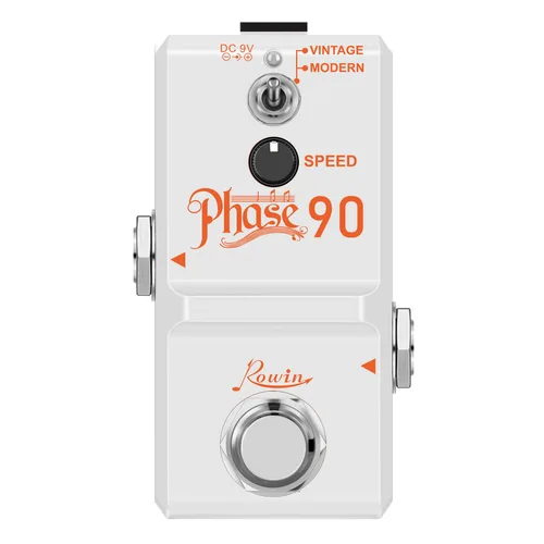 Rowin NANO bajo guitarra Phaser Pedal fase 90 Vintage moderno efecto Phaser puro Pedales efector True Bypass Super Tiny