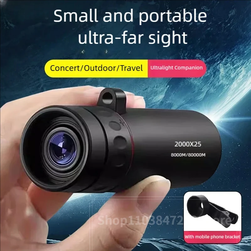 HD Monocular Telescope with Phone Holder 6