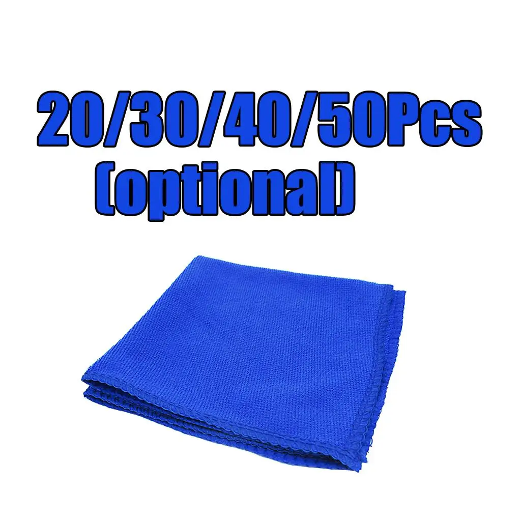 20/30/40/50 30x30cm Car Cleaning Towel Microfiber Streak-Free Multipurpose