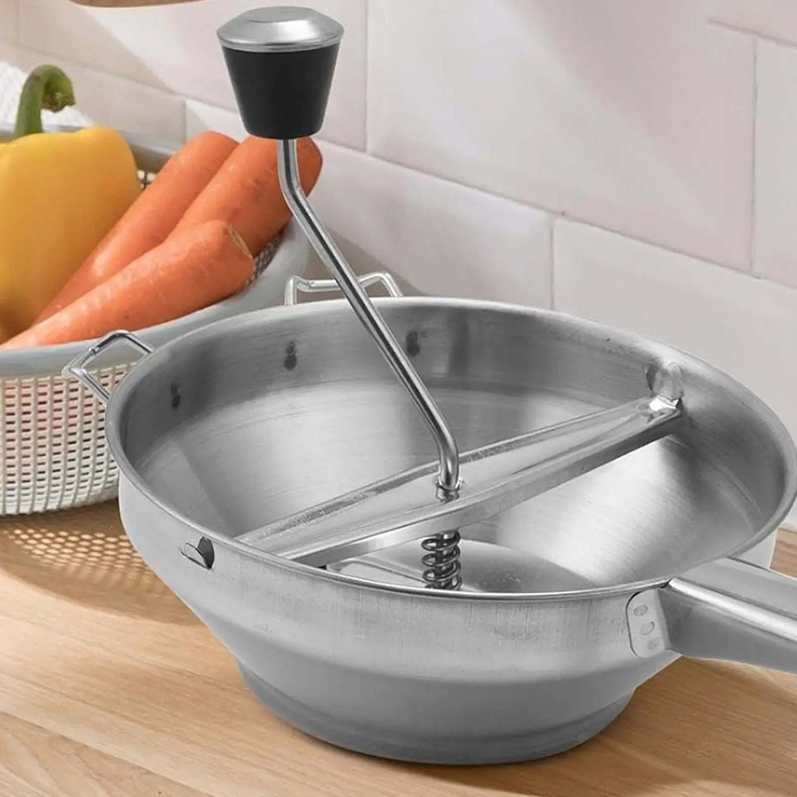 

Food Mill Hand Crank Potato Ricer Tomato Press Stainless Steel Potato Ricer With Handle Tomato Sauce Maker Machine food mill