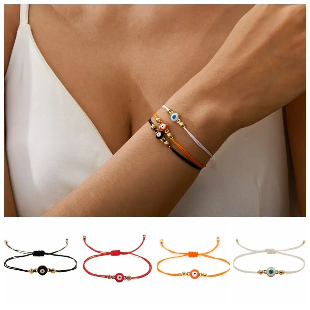 Retro grego olho demônio olho pulseira pulseras artesanal sorte corda vermelha mão corda fortuna pulseira meninas