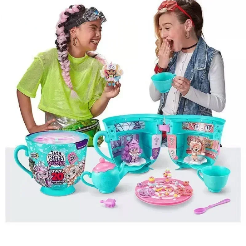 Nieuwe Travestie Queen Afternot Tea Party Play House Pluche Poppen Mini Trompet Theekopjes Verrassing Pop Geschenken Meisjes