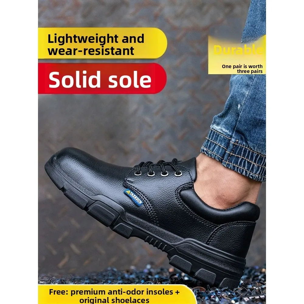 Scarpe antinfortunistiche da uomo resistenti con punta in acciaio: anti-sfondamento, anti-perforazione, isolate, antiscivolo per scarpe di protezione del lavoro