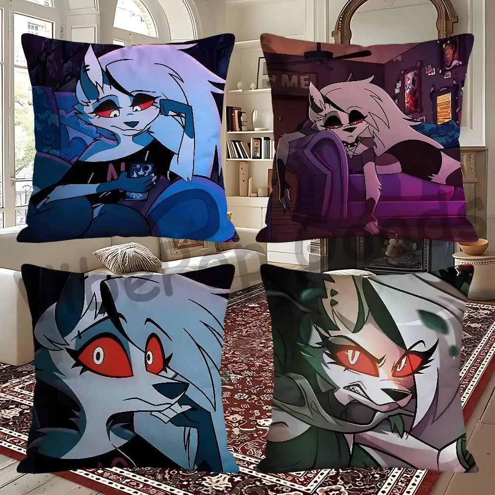 L-Loona H-Helluva B-Boss Print Cushion Cover Aesthetic Bedroom Decor 30x30 65x65 40x40 45x45 50x50 cm