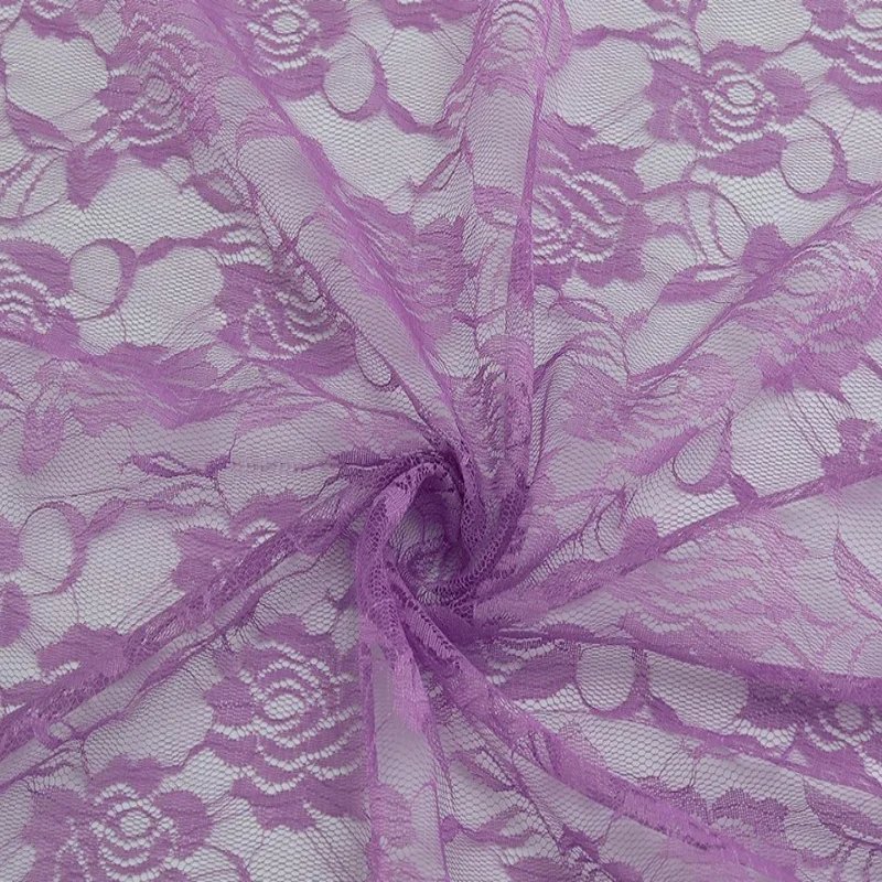 Lace Rose Embroidery Mesh Fabric for Summer Women's Dresses Base Shirts Shawls Scarves Cloth Diy Sewing By The Meter Material