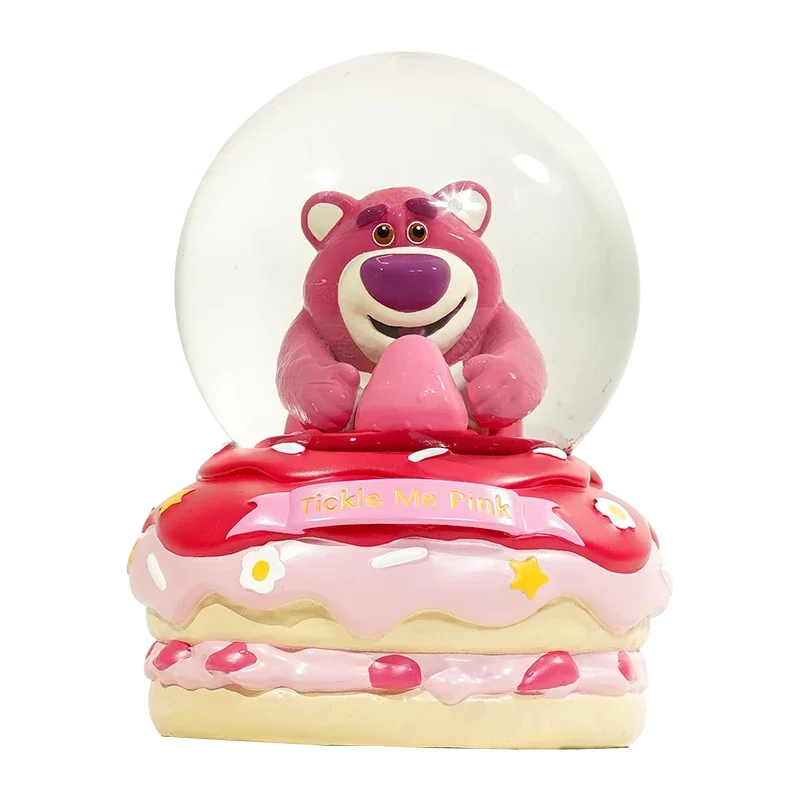 

Disney Toy Story Series Cute originality Strawberry Bear Strawberry Cake Crystal Ball Desktop Model Ornaments Valentine Day Gift