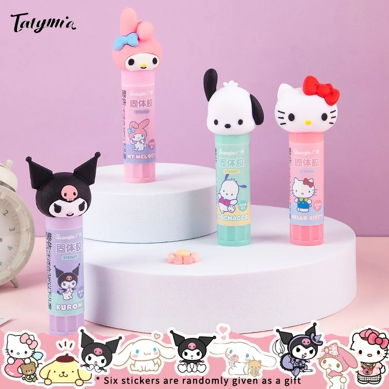 

Sanrios Stationery Pacha Dog Solid Glue Stick Student Handmade Kuromi High Viscosity Office Stationery