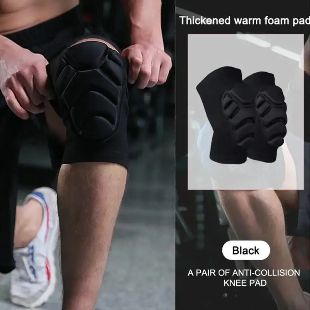 1pair Protective Knee Pads Anti-slip Collision Avoidance Kneepad Brace For Construction Floor Work Gears Sport Professional M1a4