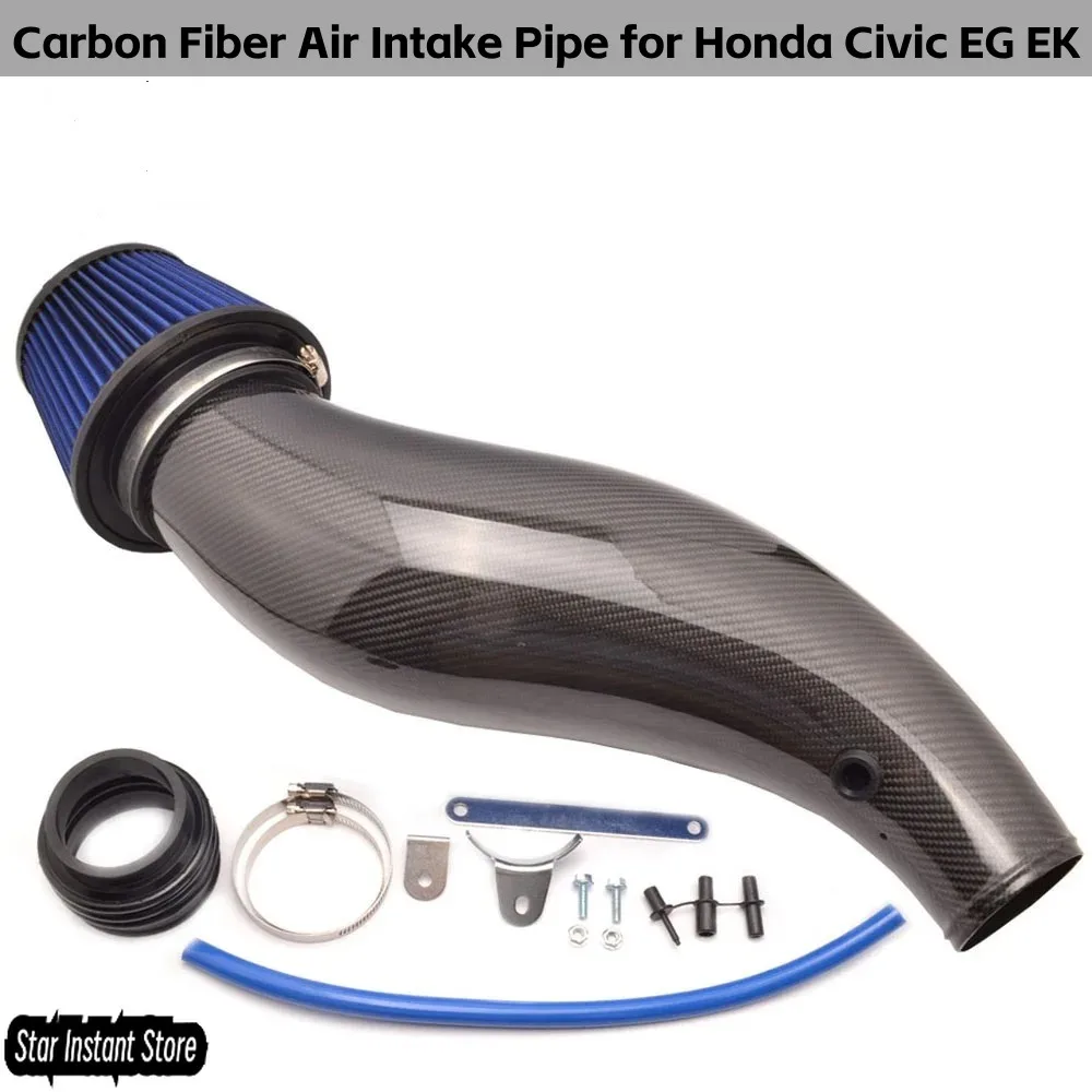 

Carbon Fiber Air Intake Pipe for Honda Civic EG EK, Performance Engine Intake System Upgrade