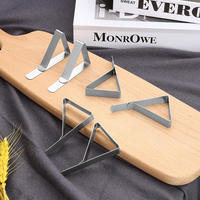 8/16/24PCS Stainless Steel Table Cloth Clip Non-Slip Table Cloth Clip Holder for Wedding Picnic Table Cover Triangle Fixed Clips