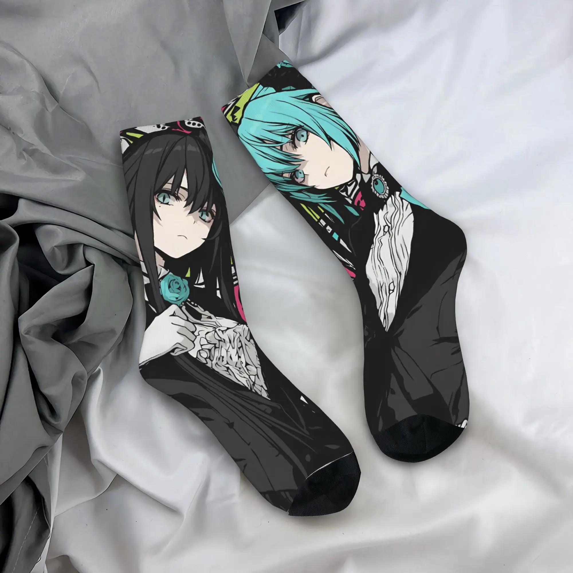 

Носки Ado WORLD TOUR 2025 Hibana, чулки на заказ, нескользящие мужские носки, качественные осенние повседневные носки для бега