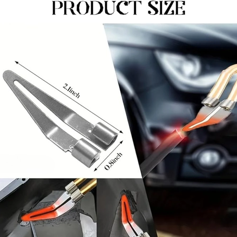 1-50Pcs Plastic Welder Smoothing Tip Head Soldering Repair Iron Triangle Point Scrapper Car Dashboard Bumper Welding Gun Tools