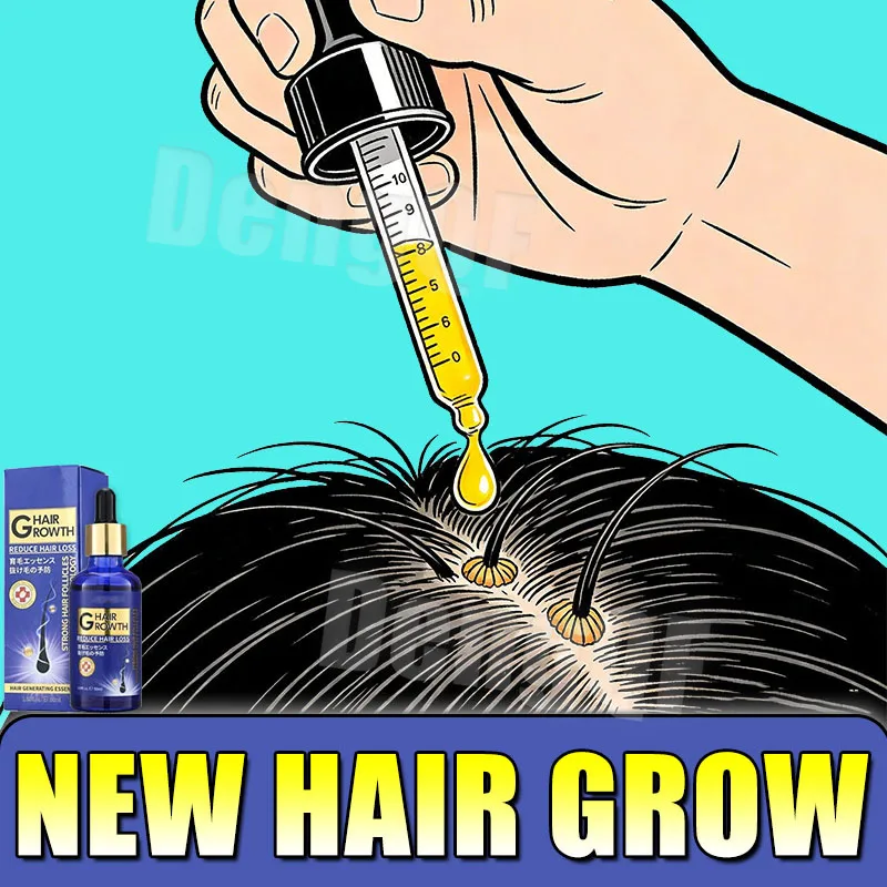 

Hair Growth Essential Oil for Hair Loss Prevention, Male and Female Bald Hair Regeneration and Repair, Scalp Injury Nourishing