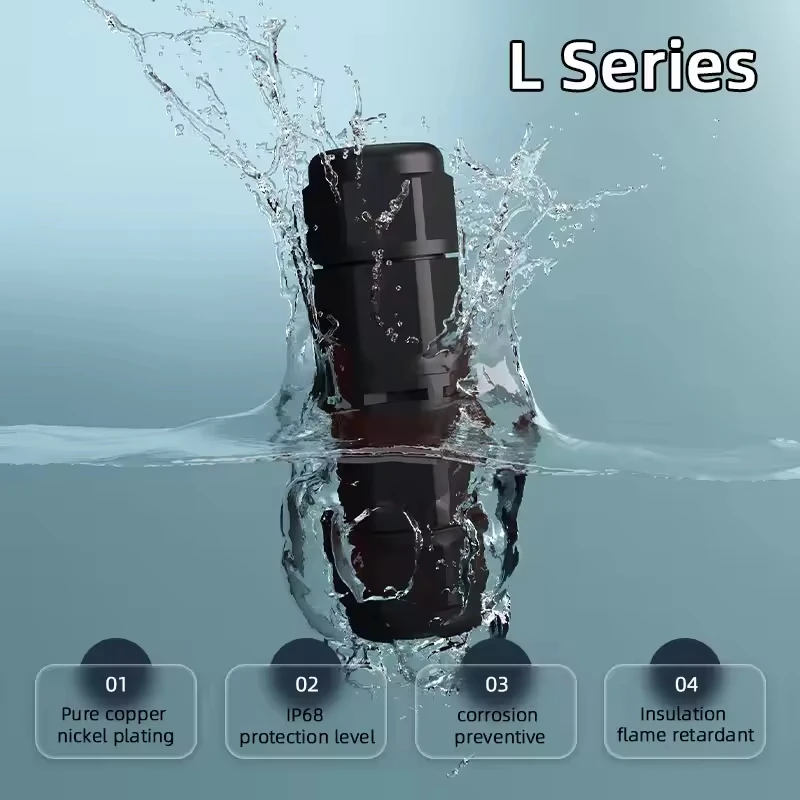 L16 Outdoor LED Lighting IP68 Waterproof Tools electric Connector Suitable For Underground And Outdoor Projects Connector 2/3/4P