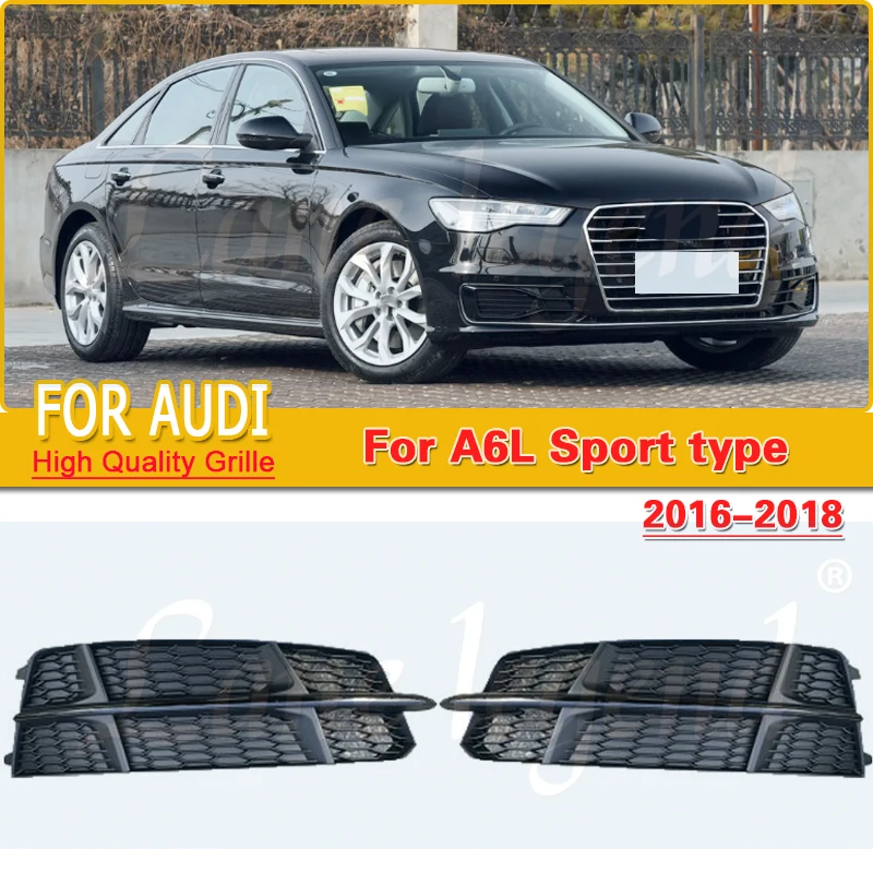 

Front Bumper Fog Light Grille Cover 4G0807681AN Replacement For AUDI A6 C7 S-Line 2015 2016 2017 2018 A6L Front Grille Grill