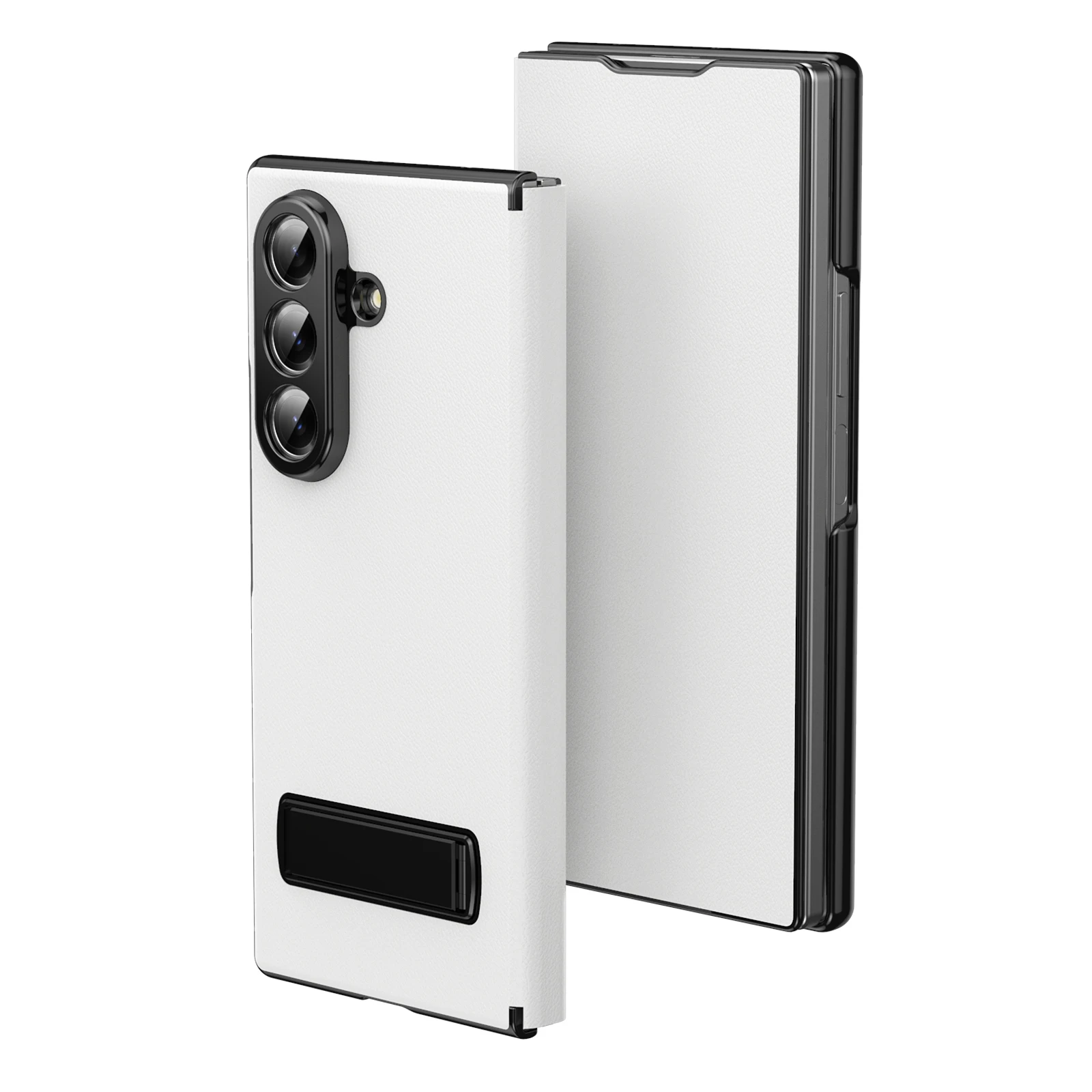 For Samsung Z Fold 8 Ultra Case Integrated Stand Luxury Leather Anti‑Fingerprint Shockproof Protection Magnetic Front Cover