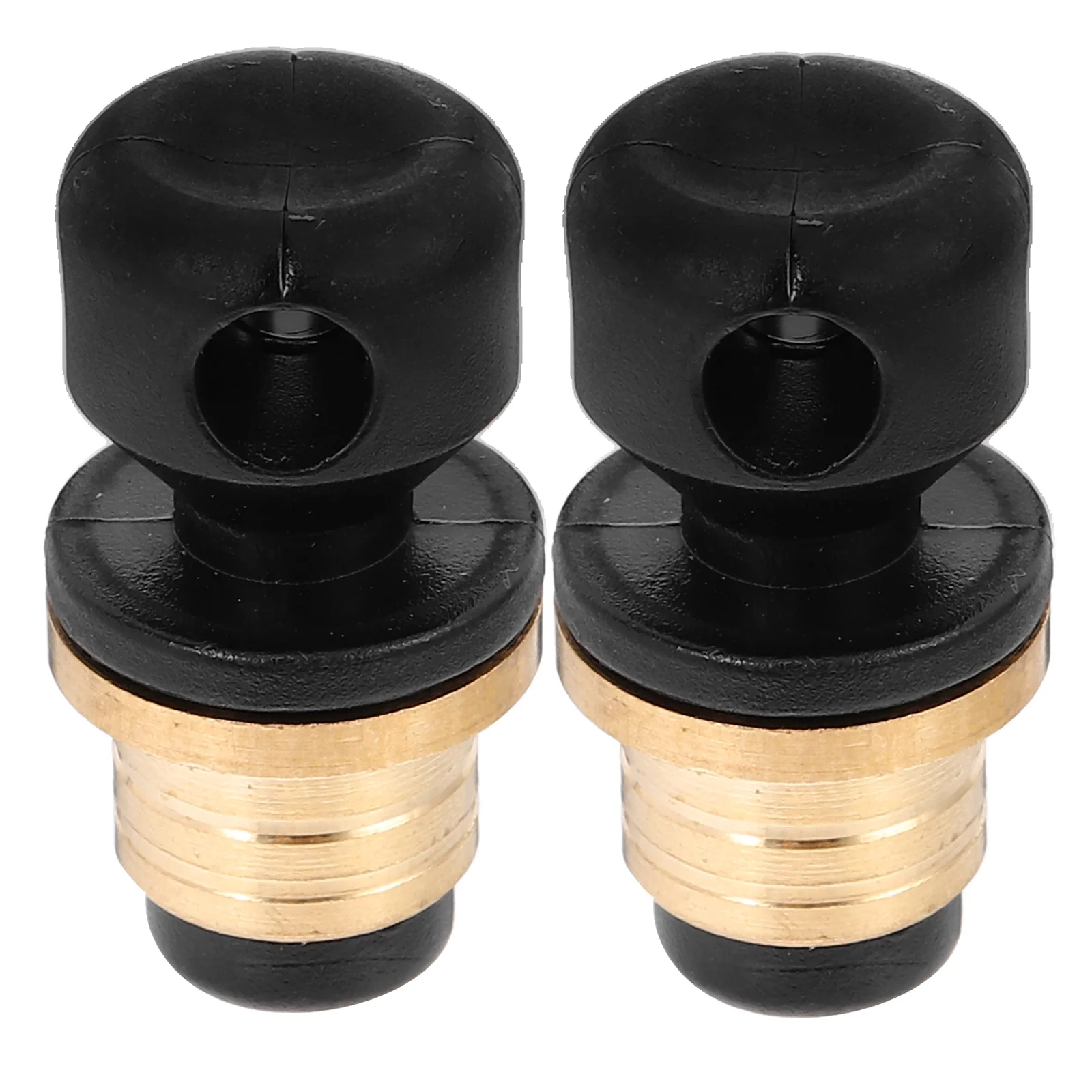 2 Pcs Gourd Stopper Drinking Flasks Reusable Stoppers Bottle Plugs Brass Base Plastic Silicone Seal Decorative Seals Water