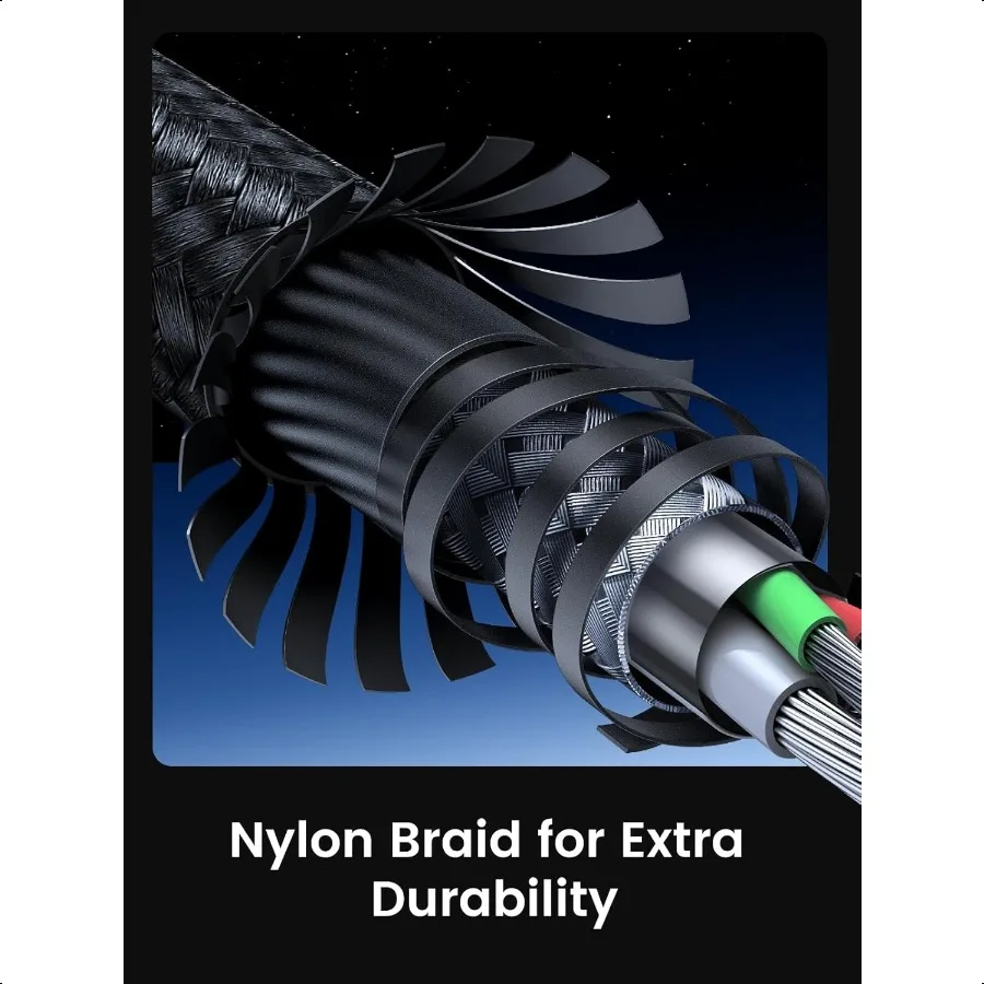 Cable USB C a USB C 3.3FT 60W Paquete de 2 cables USB C Cable trenzado de nailon tipo C para iPhone 16 15 Galaxy S24 S23 S22 Pixel 8 7 Libro A