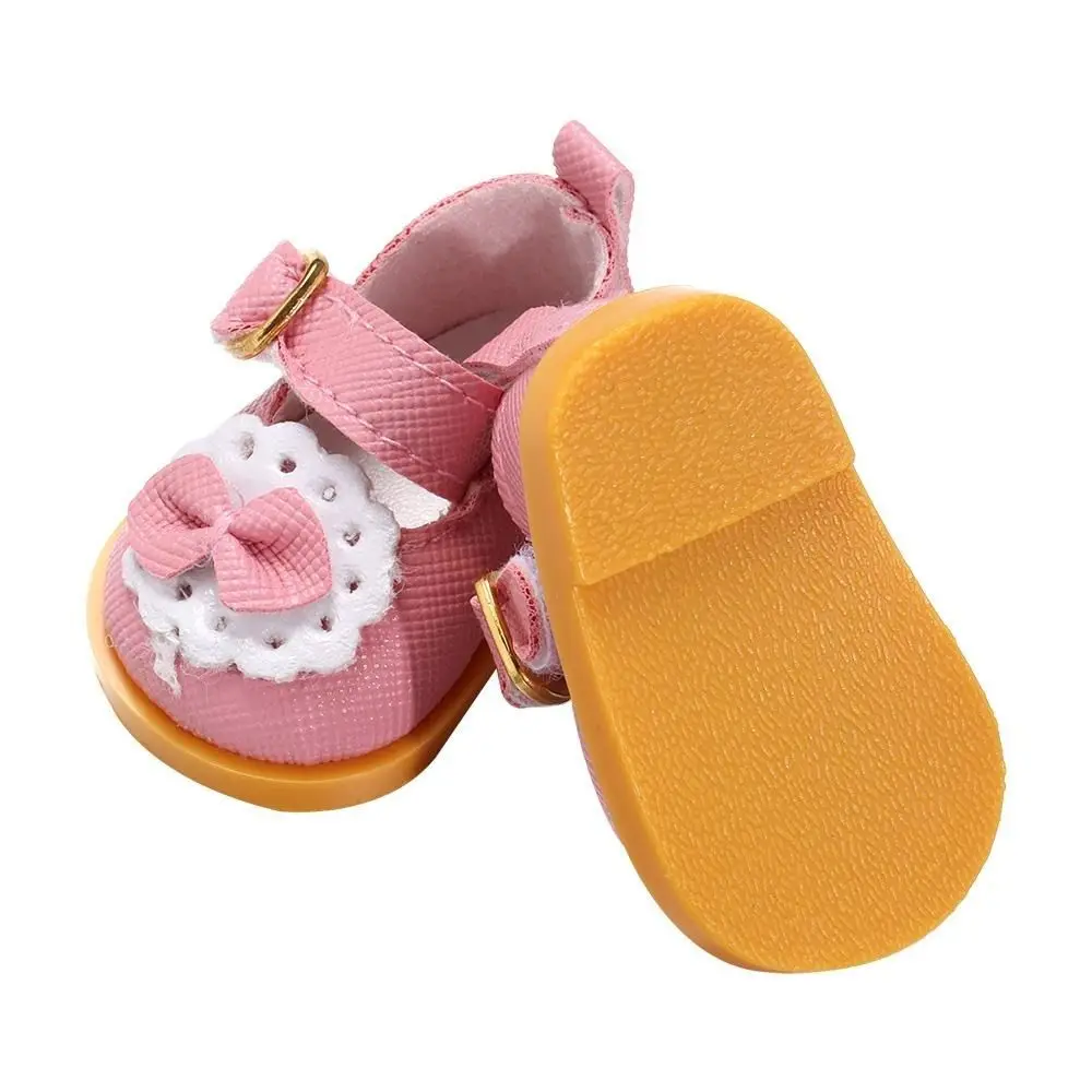 Fashion Cotton Doll Shoes 10 Colors Doll Gift Clothes Accessories PU Leather Shoes for 20cm Cotton Doll