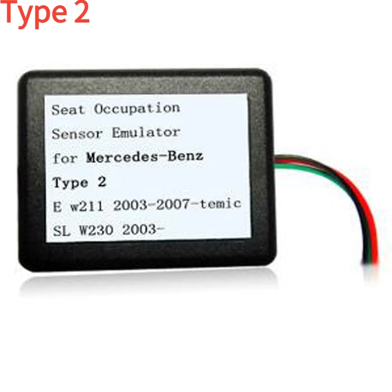 Seat Occupancy Occupation Sensor SRS Emulator for Mercedes-Benz Type1/Type2/Type3/Type4/Type6 for W204 W211 W104 W230 X164 Etc