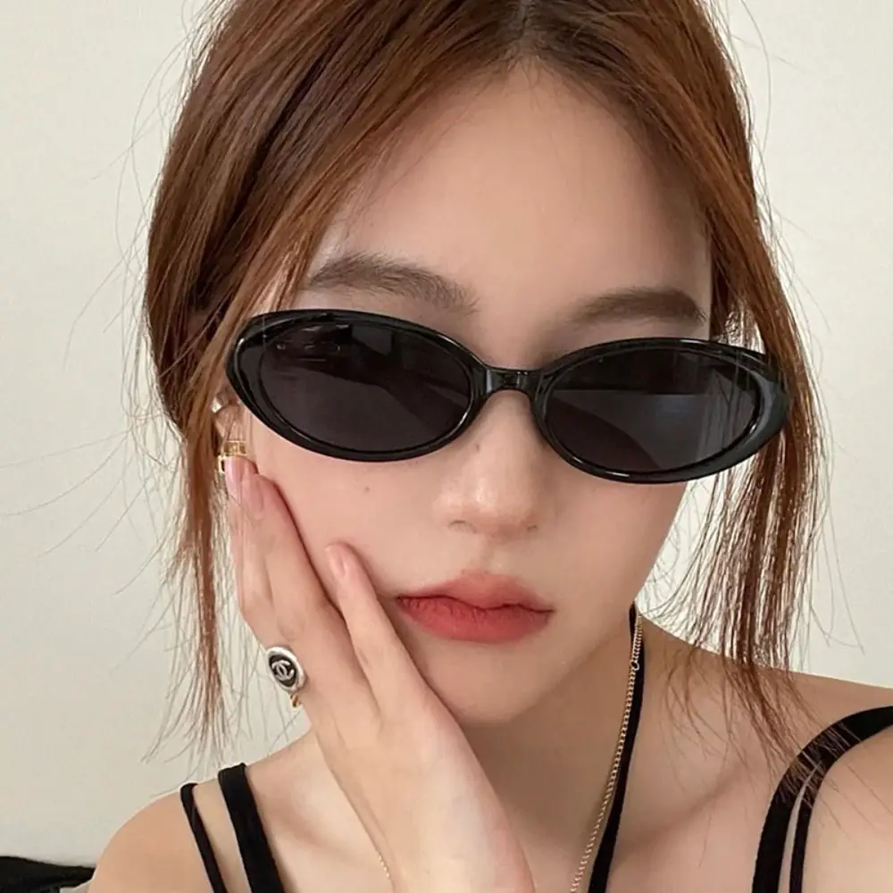 

New Retro Cat Eye Sunglasses Fashion Women Men Oval Frame Sun Glasses Small Frame Candy Color UV400 Shades Eyewear