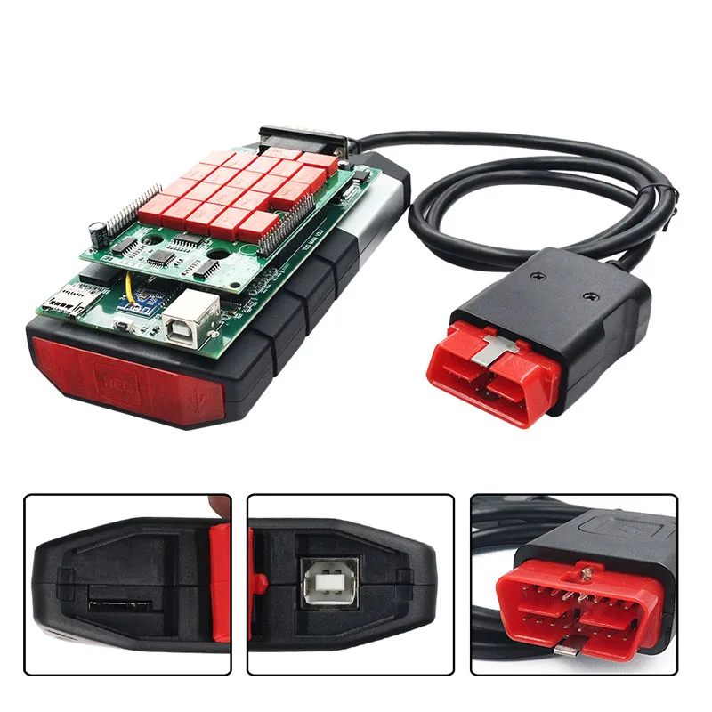 V2022 Aermotor Multidiag PRO BT RED NEC Relay OBD2 Scanner TCS Pro VCI Real 9241 V3.0/V9.0 Universal Car Truck Diagnostic Tool