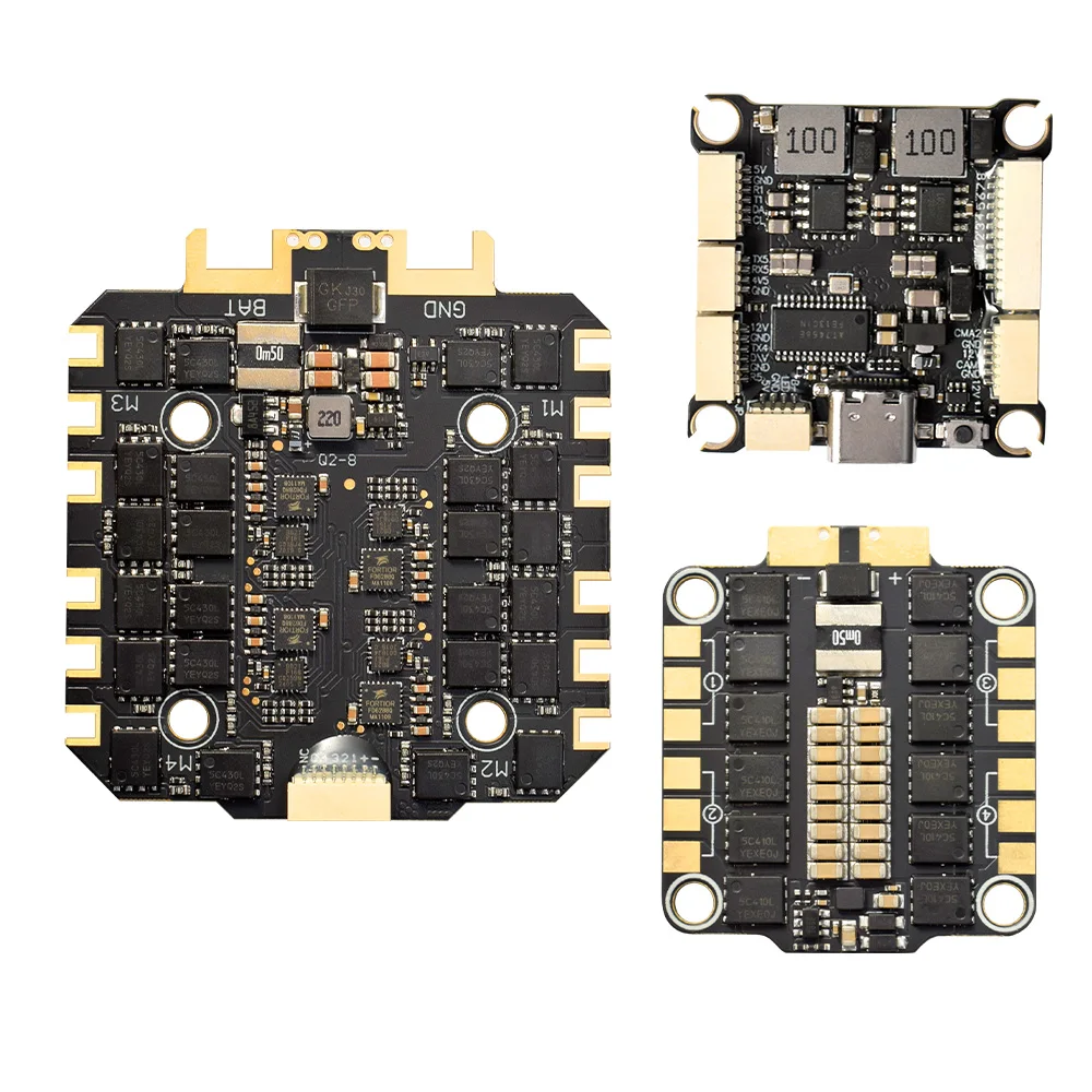 H743 70A/80A Flight Stack H743 Flight Control 4in1 ESC 3-8S Lipo 30,5x30,5mm Dual ICM42688 Gyro 7 UART Für RC Racing Drone – Detail 7