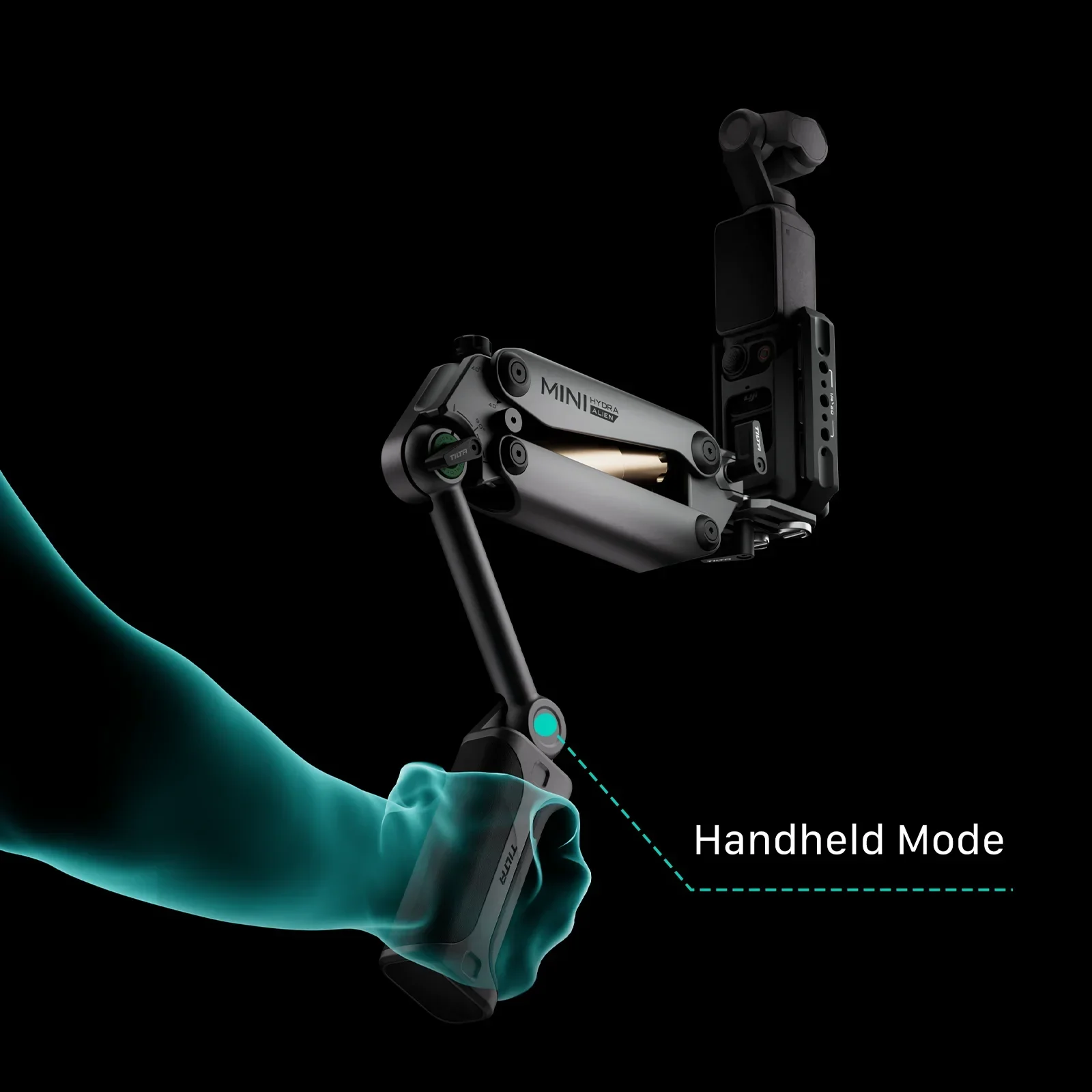 TILTA HDA-T15 Hydra Alien Mini Car Shock Absorbing Arm Car Shooting Electric Suction Cup For DJI Pocket3 Pocket4 for insta360 X4