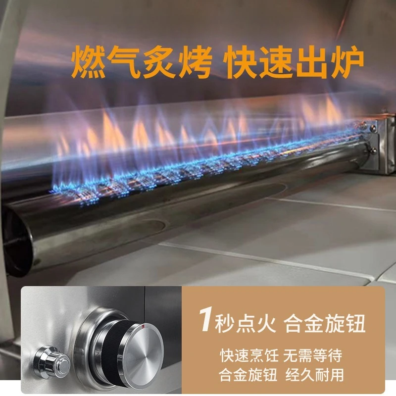 Outdoor courtyard stainless steel Italian pizza oven pizz grill charcoal wood fire kiln stew grill