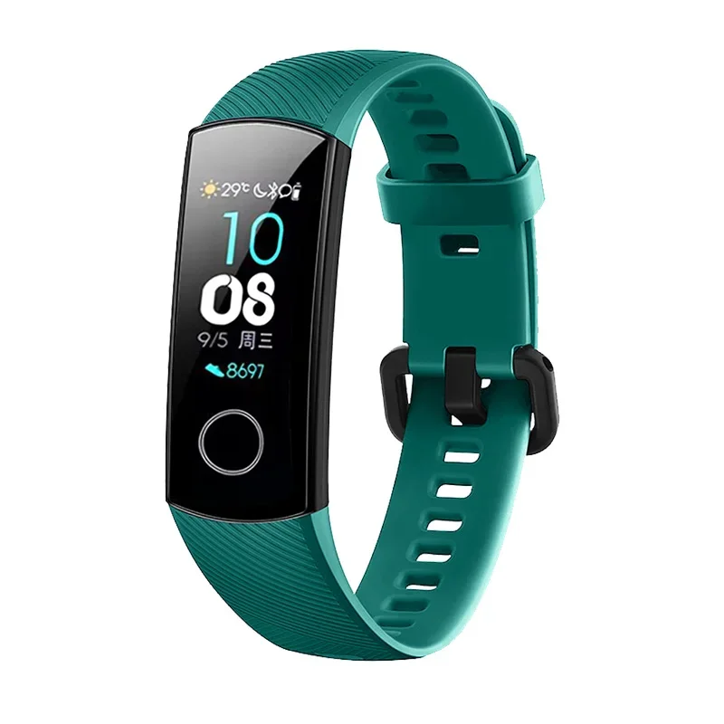 Honor Band 4 5 용 스포츠 실리콘 스트랩 팔찌, 교체 스트랩, Huawei Honor Band 5 4 용 액세서리