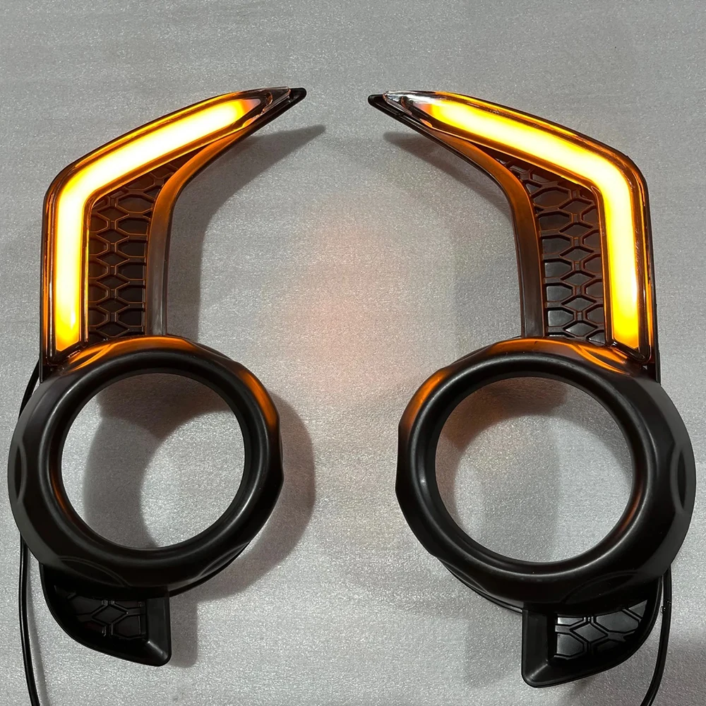 Luce di marcia diurna a LED per auto luce di marcia diurna a LED bianca/ambra fendinebbia per toyota 4runner 4runner 2014-2021 2022 accessori