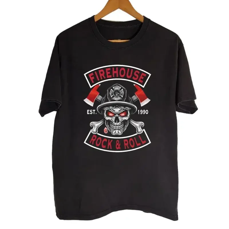 Hot Firehouse Black Cotton All Size S 5Xl For Fans T Shirt Mi177