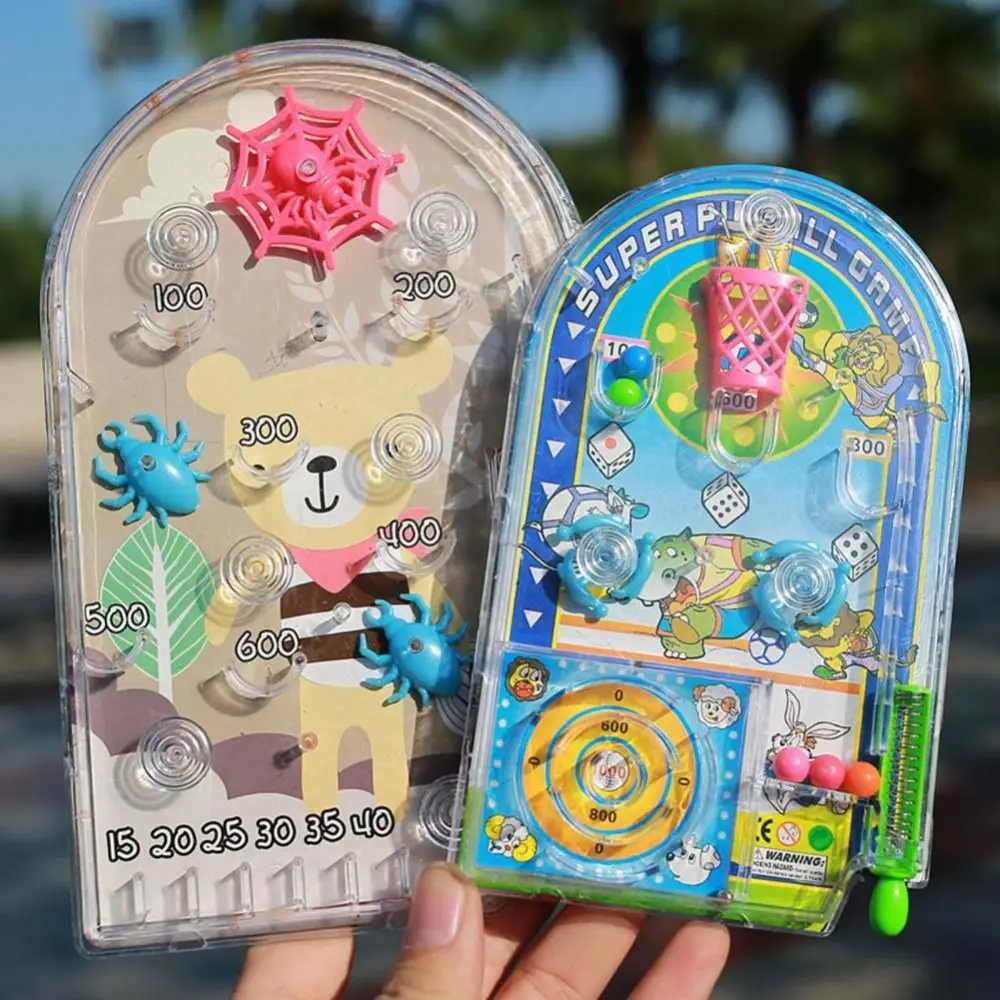 

Ручной Мини-пинбол настольная игра машина интерактивный лабиринт бусины эжекция мультяшное животное подарки на день рождения для родителей и детей