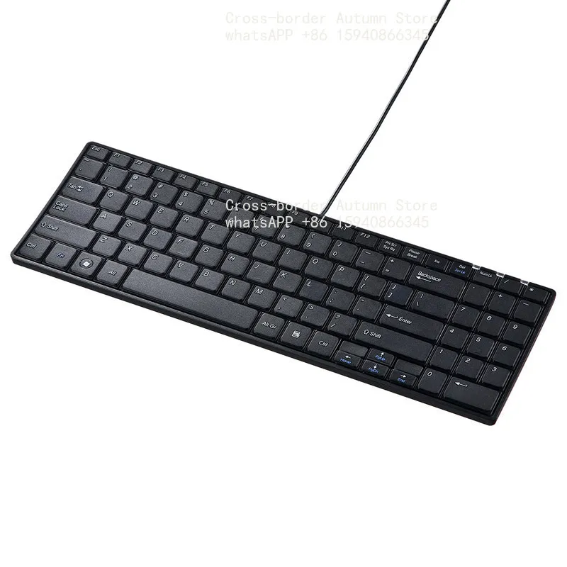 tastiera-per-computer-cablata-color-cioccolato-universale-per-laptop-desktop-ufficio-gaming-e-business
