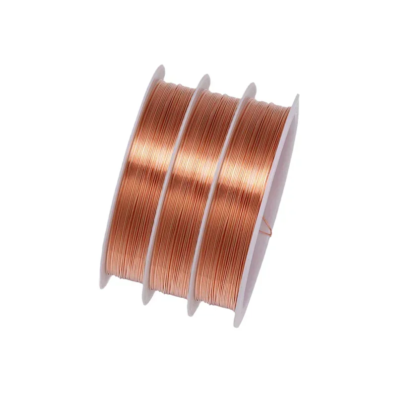 0.2mm -1mm Diameter Copper Wire Pure Copper WireTwist Thread Shape Copper Wire Winding Bracelet Earring Ring Accessorie Material