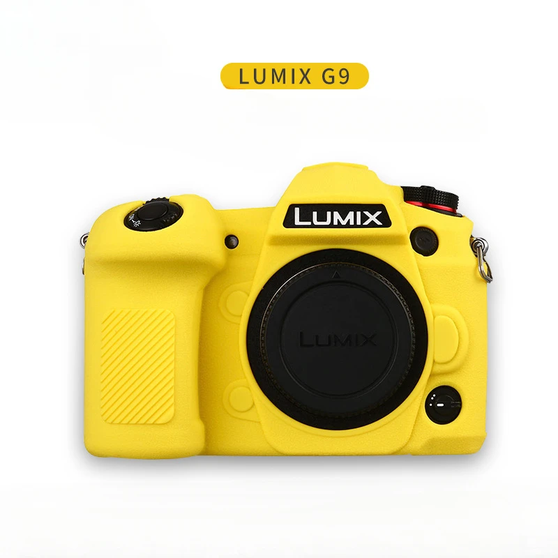 Camera Protective Sleeve Applicable for LUMIX G9 Non-Slip and Dustproof Anti-Collision Litchi Pattern Silicone Case