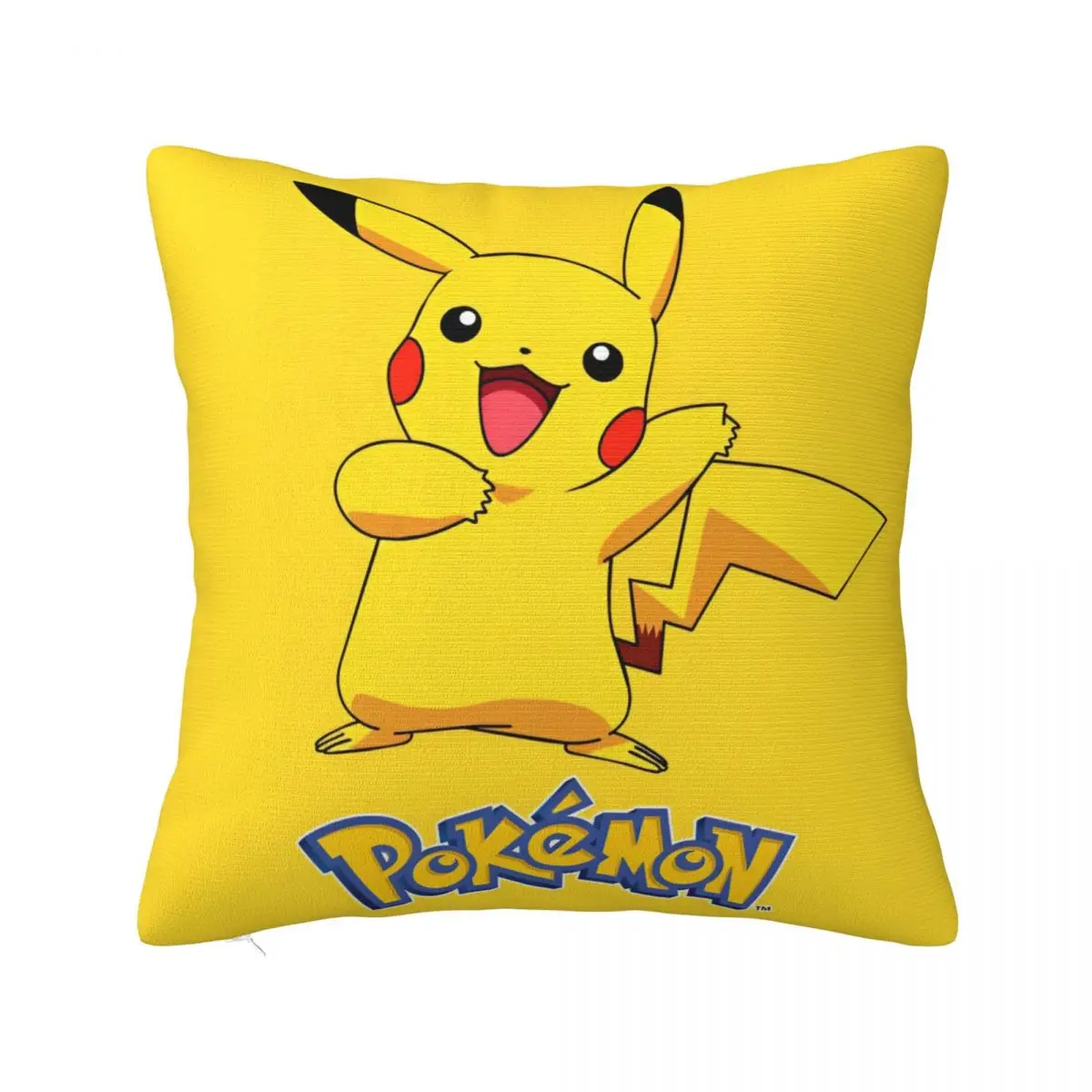 Printing Pokemon Pikachu Anime Pillowcase Polyester Cushion Cover Decor Cute Cartoon Game Pillow Case Cover Seat Zipper 45X45cm