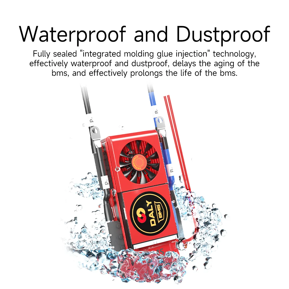 Daly Smart BMS لـ Lifepo4 16S 48V 150A 250A بلوتوث UART لوح حماية الاتصالات مع رصاص ميزان التطبيق