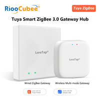LoraTap ZigBee Wired Gateway Hub and Wireless Multi-modal Gateway Bridge Control Center Only Tuya Smart Life Support